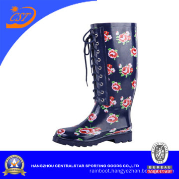 Women New Style Rubber Boots with Lace